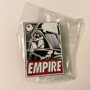 Star Wars Empire Enamel Metal Pin Double  Rubber Backing